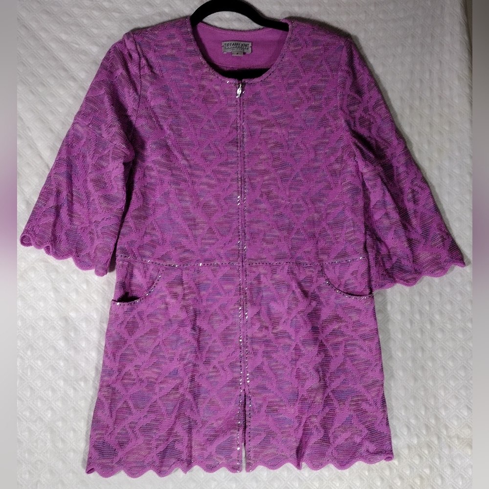 Tiffany Knit Collection Jacket Wool Blend Size 8